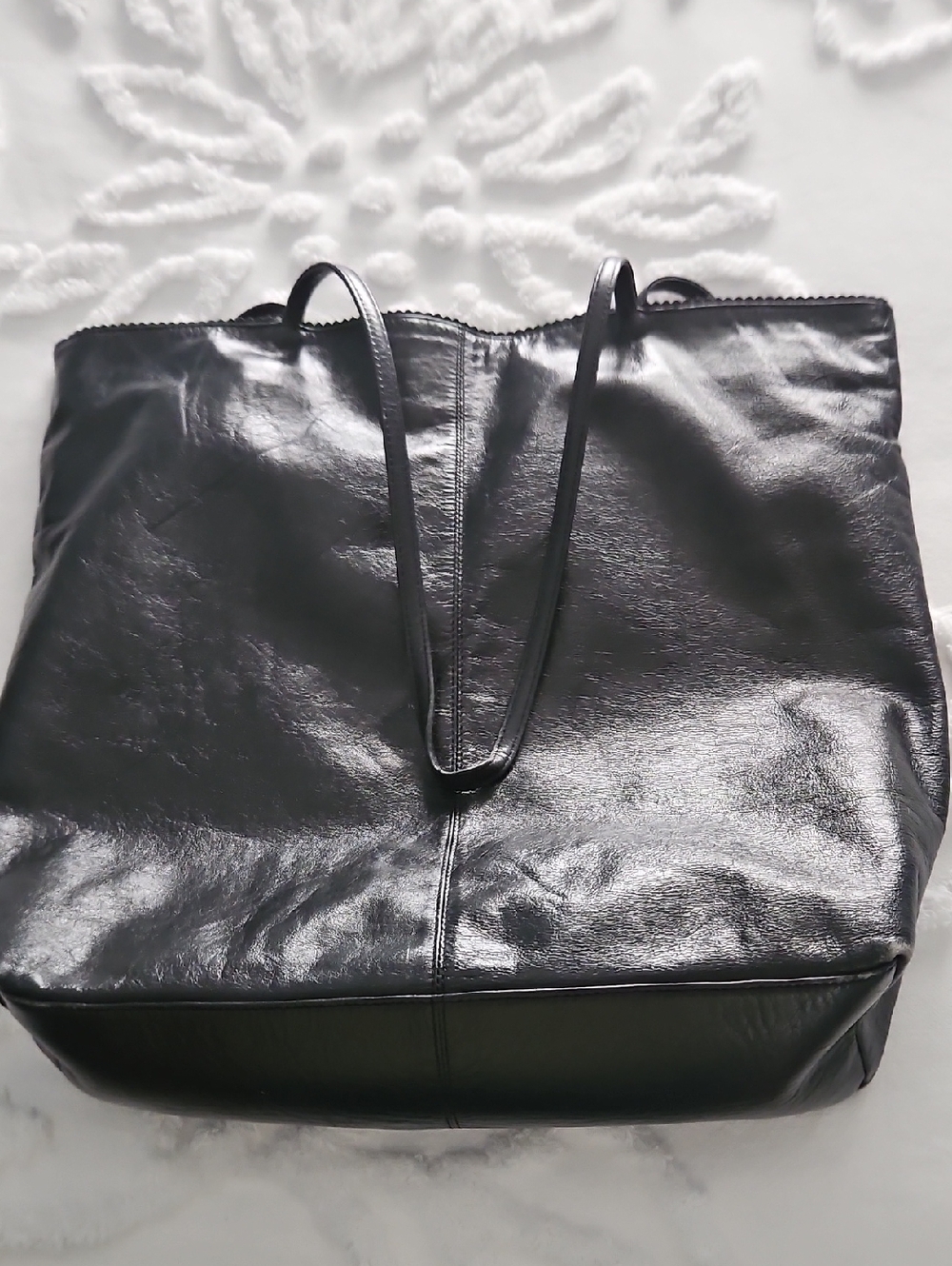 Black Leather Purse